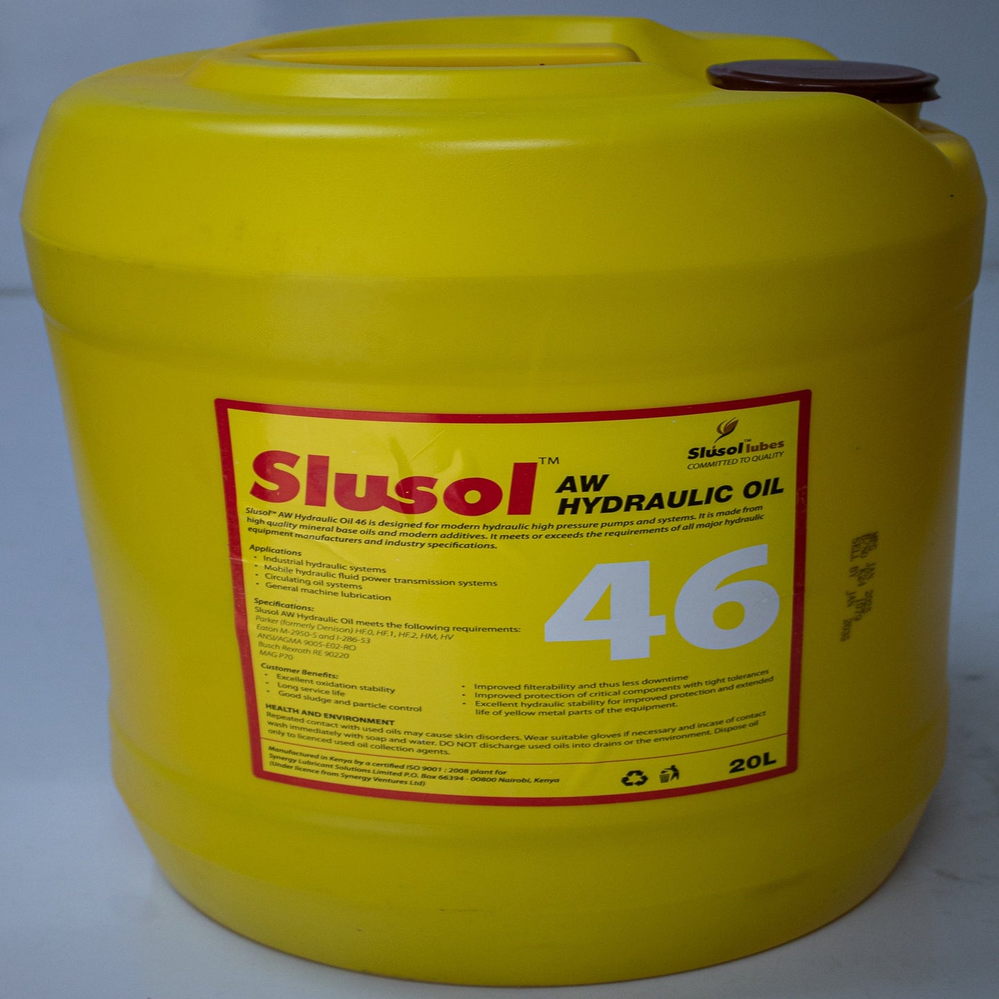 SLUSOL HYDRAULIC OIL AW 32, 46, 68